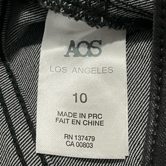 Aos LOS ANGELES, SHARON, STRAIGHT, SKINNY, SHINY, BLACK, SZ 10, JEANS - Picture 5 of 11